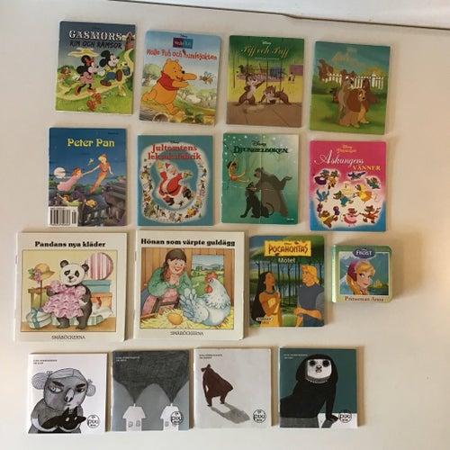 Disney m.m små böcker