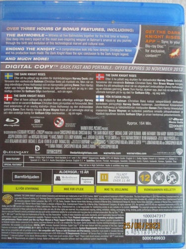 BLUE RAY - THE DARK KNIGHT RISES
