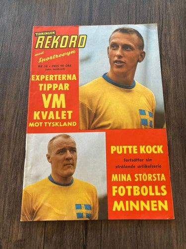 Tidningen Rekord med Sportrevyn nr 38 1965