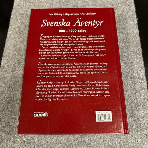 Lars Widding - Svenska Äventyr 800-1900 talet - hela serien i en bok