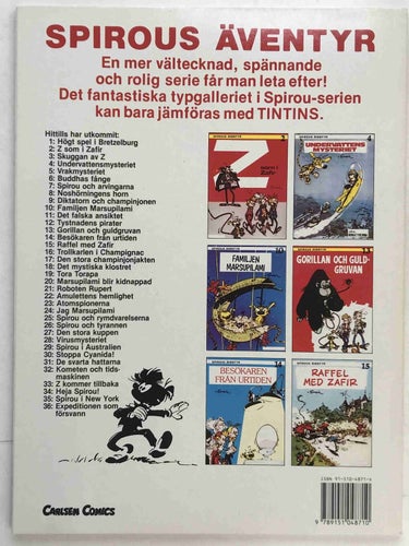 Spirou - 36. Expeditionen som försvann. Oläst!