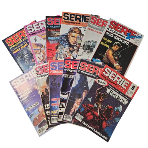 Seriemagasinet Serietidningar - 12 st 1986-1990