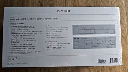 PROKORD Dockingstation USB-C 5K Dual Monitor