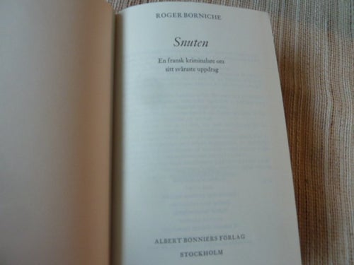 SNUTEN, R. BORNICHE, 1977, BÖCKER