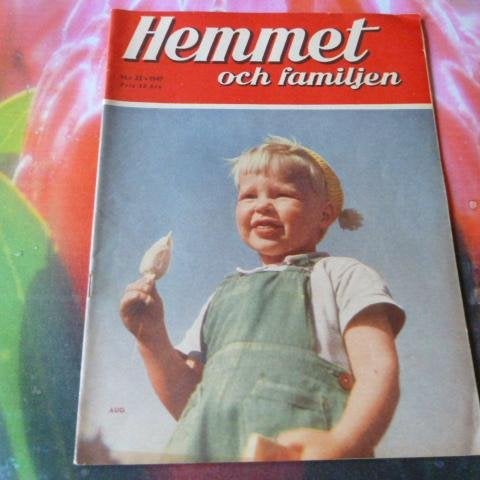 HEMMET OCH FAMILJEN, NR 32-1947, TIDNING
