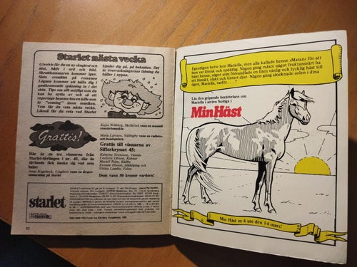 Starlet 1980 nr 10 Omslagsbild Ann Christin, idol Ingemark Stenmark. Very Good+