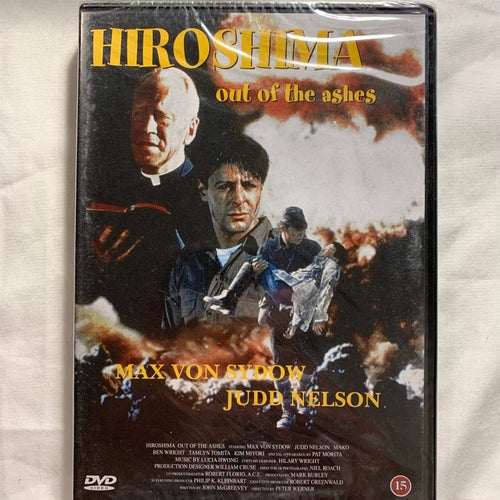 HIROSHIMA - OUT OF THE ASHES. DVD ACTION -94. MAX VON SYDOW, J NELSON. INPLASTAD