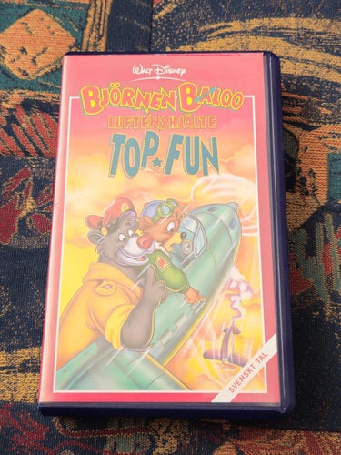 Björnen Baloo - Luftens Hjälte - Top Fun Svenskt Tal VHS (DISNEY )