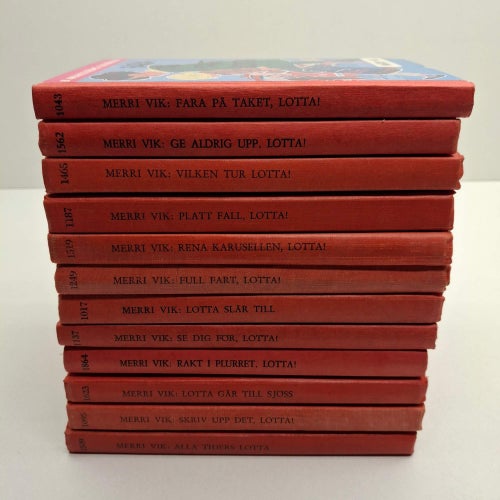 Lotta x12 Bokpaket - Ungdomsböcker - Merri Vik - Se bilder för titlar