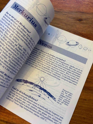 Häfte Solsystemet, Marie Rådbo, Aktiv Kunskap, 1990