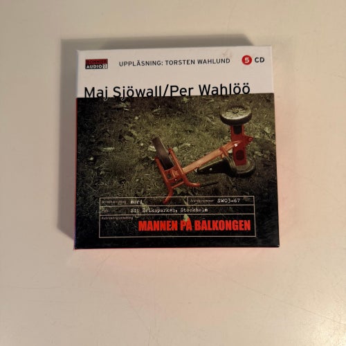 Ljudbok på CD - Maj Sjöwall Per Wahlöö - Mannen på balkongen. Martin Beck.