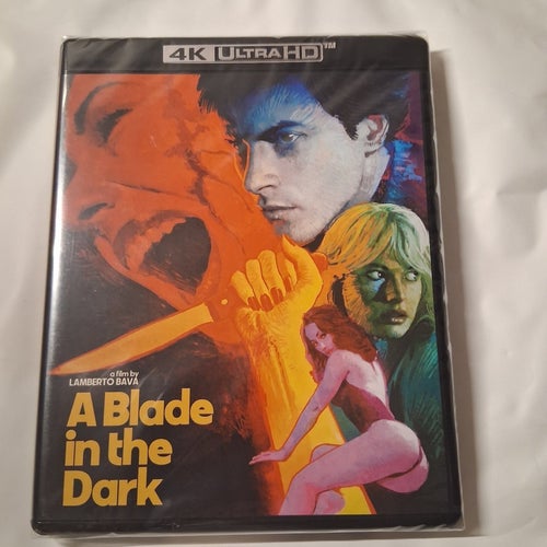 A blade in the dark. 4K Ultra HD. Vinegar Syndrome. Inplastad Blu-ray