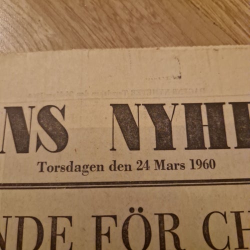 Dagens Nyheter från 24 mars 1960