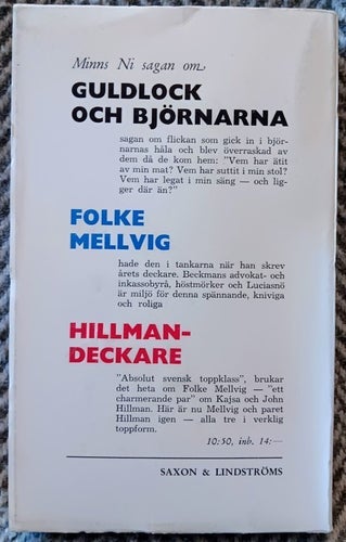 FOLKE MELLVIG "GULDLOCK OCH BJÖRNARNA" OU