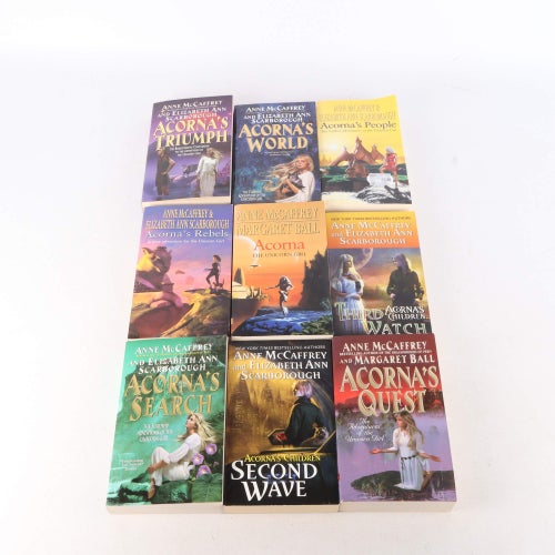 Acorna Bokserie 9st McCaffrey & Scarborough Sci-Fi Fantasy Engelska