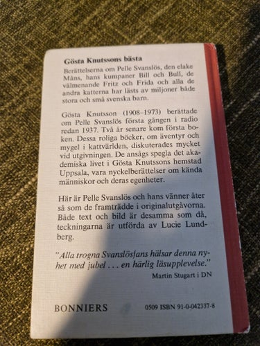 Pelle Svanslös/Gösta Knutsson, Bonniers Barnbibliotek 1978.