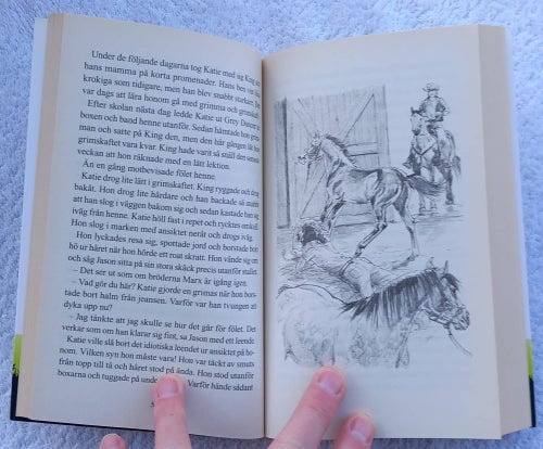 Vilja av stål – ungdomsbok, hästar