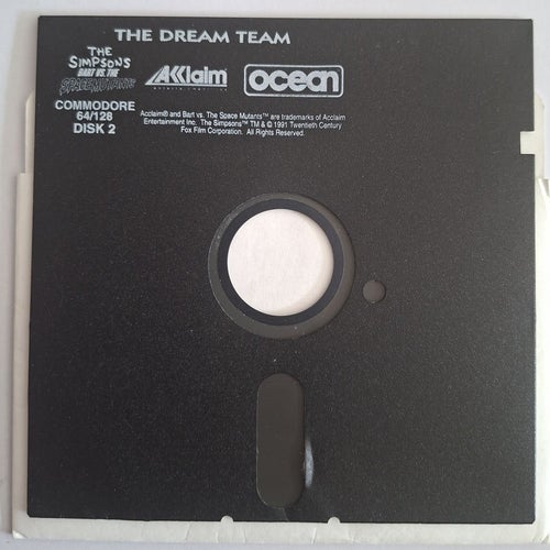 The Simpsons - Bart Vs. The Space Mutants (Ocean) Disk DEFEKT - Commodore 64