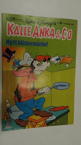 Kalle Anka 1986 nr 46 + LEGO-bilaga, -kupong i mitten + Månadens Guld Anka