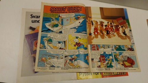 Kalle Anka 1986 nr 46 + LEGO-bilaga, -kupong i mitten + Månadens Guld Anka