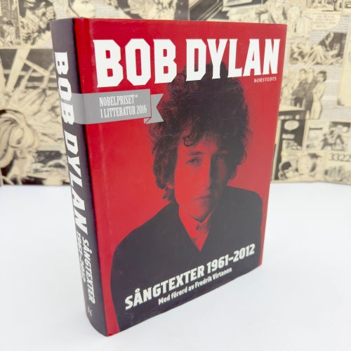 Bob Dylan sångtexter 1961-2012 inbunden bok med skyddsomslag Norstedts