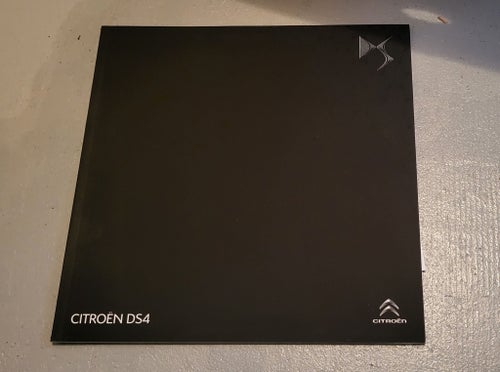 Citroen DS4 inkl tillval / paket prislista försäljningsbroschyr bilkatalog