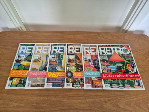 Tidningar Retro Scandinavian 2018 nr 1-6