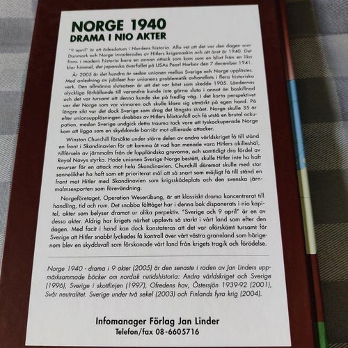 Norge 1940 : drama i 9 akter av Linder, Jan