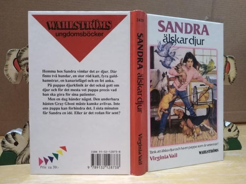 Sandra älskar djur Virginia Vail. Wahlströms 2429, Very Fine plus