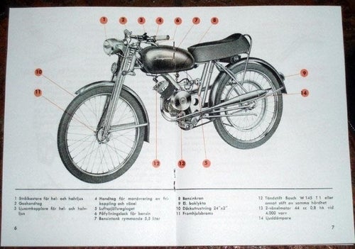Instruktionsbok Blöjpilen Novolette Sport 3632