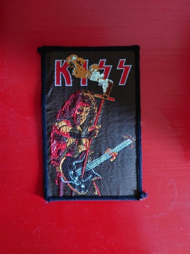KISS patch / tygmärke Gene Simmons hard rock