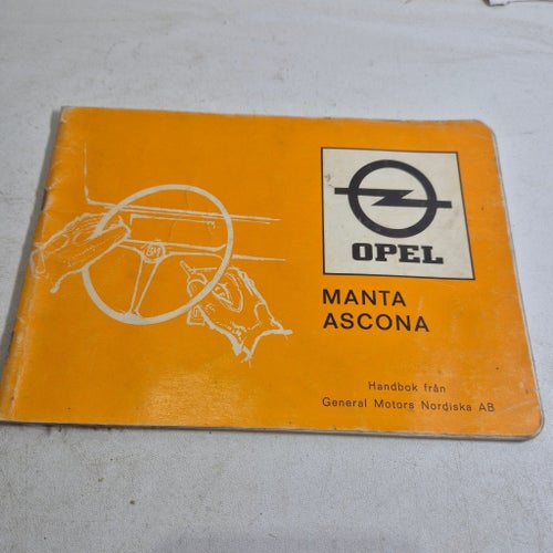 Handbok för Opel Manta Ascona, General Motors Nordiska AB, 1971