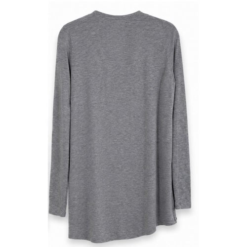 Långärmad grå omlott-tröja | Vero Moda | storlek XS (oversize)