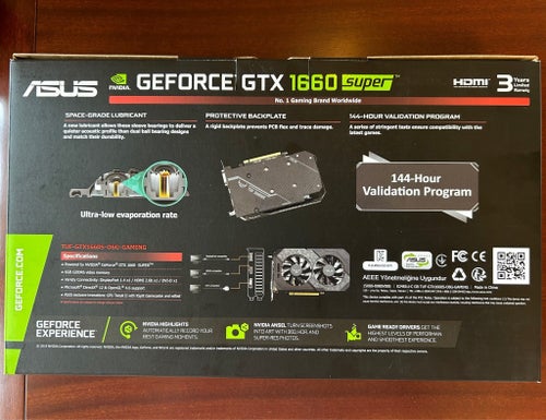 ASUS TUF Gaming GeForce GTX 1660 SUPER OC Edition 6GB GDDR6