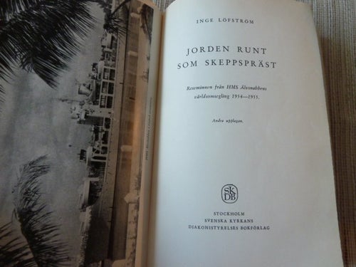 JORDEN RUNT SOM SKEPPSPRÄST, I. LÖFSTRÖM, 1955, BÖCKER