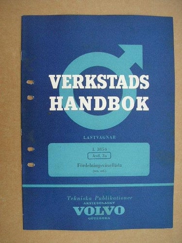 VOLVO Verkstadshandbok Lastbil L 3854(Fördelningsväxellåda)