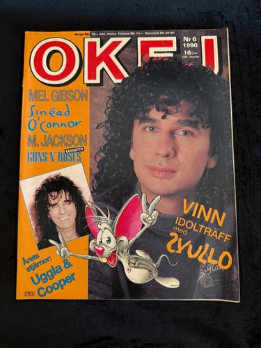 Tidningen OKEJ ! Nr 6 - 1990, TOPPSKICK MED POSTERS !