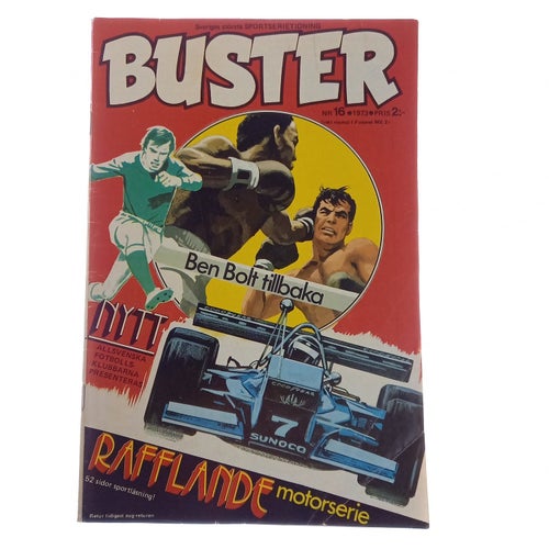 Buster - 1973 - NR 16 - Ben Bolt, Skid Solo, Allsvenskt rundsvep