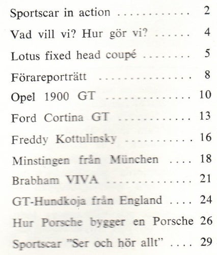 Sportscar International Nr 2 1967