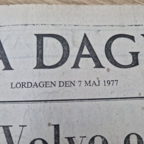 Svenska Dagbladet Lördagen den 7 Maj 1977
