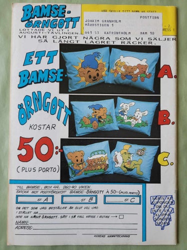 Bamse nr 10 från 1987