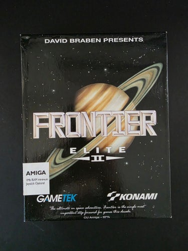Frontier Elite II Amiga retro spel. OBS!! Disk 1 saknas!!