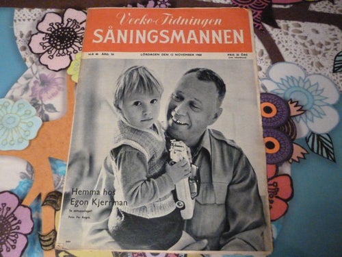 VECKO TIDNINGEN SÅNINGSMANNEN, ÅRG. 56, NR 46, HEMMA HOS EGON KJERRMAN