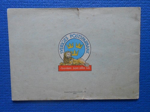 Lasse Reser till oberoendets land Arvid Olsson Sveriges Postsparbank 1938