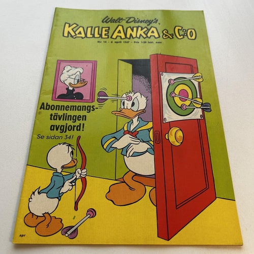 Kalle Anka & co nr 14 1967, toppex! VF+