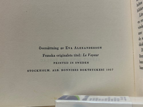 Stenögonen av Alain Robbe-Grillet. Bok. Very good plus