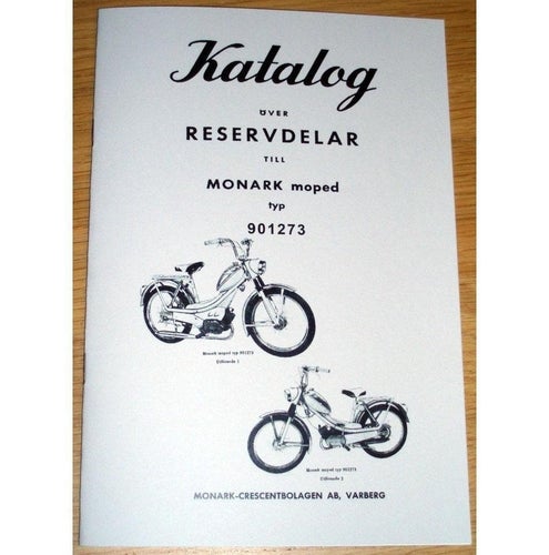 Reservdelskatalog Monark Moped typ 901273 Super Sport - Stockholmaren