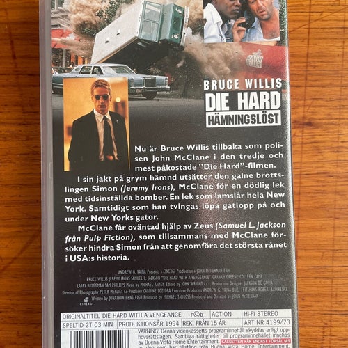 Die Hard: Hämndslöst (VHS)