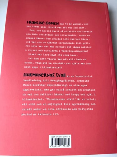 Slutsåld! Ny! Hormonernas Svall: En Klimakteriememoar av Francine Oomen