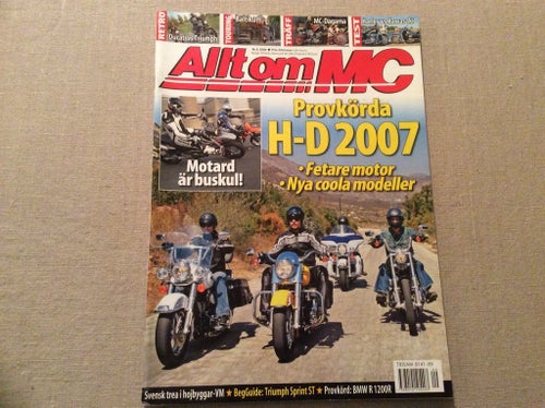 Allt om Mc Nr 9 2006 BMW R 1200R,DUCATI VS Triumph, SKMC MALMÖ,HONDA VTX